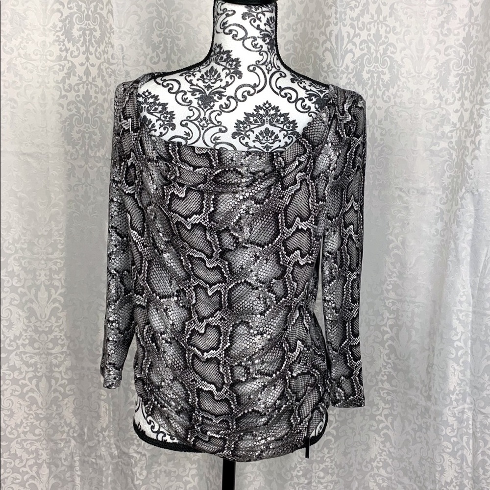 MICHAEL KORS BLOUSE ANIMAL PRINT MEDIUM SIZE